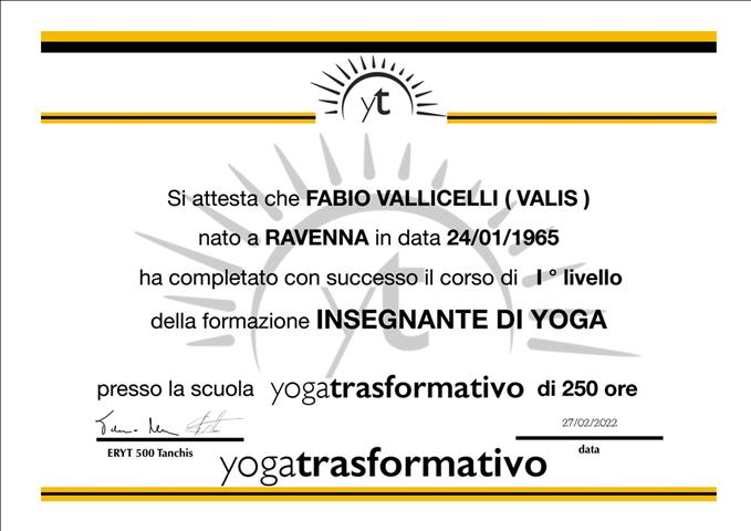 Insegnante yoga trasformativo